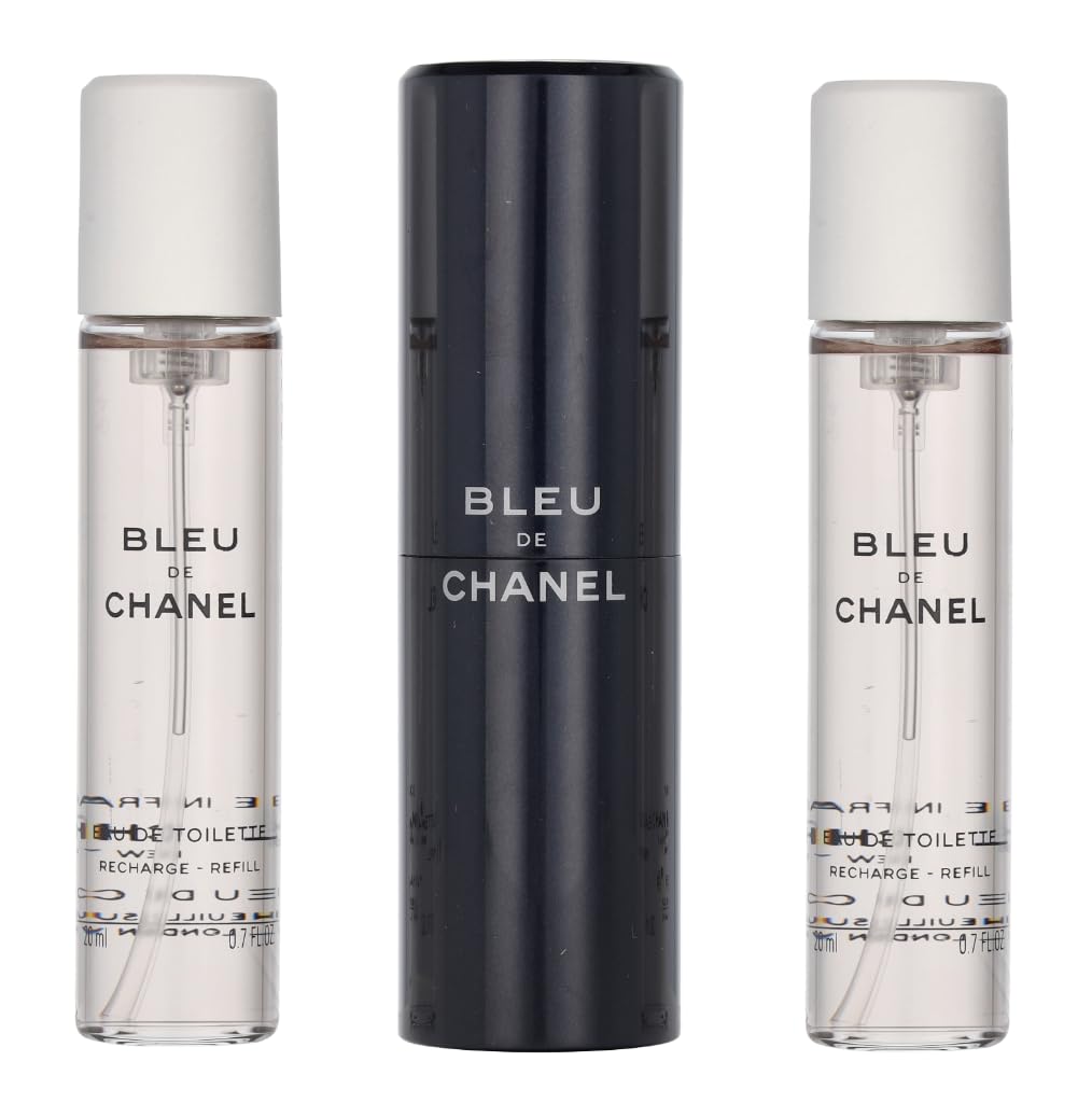 CHANEL Bleu De Essential Men's Eau de Toilette Travel Spray Sophisticated Fragrance