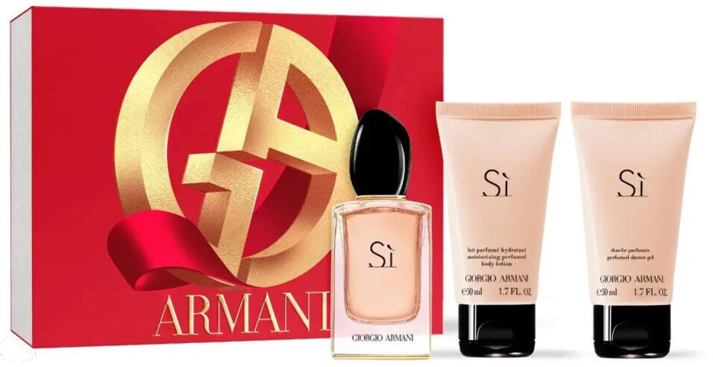 Giorgio Armani Si Rich Floral Women's Fragrance Gift Set Enveloping Sophistication