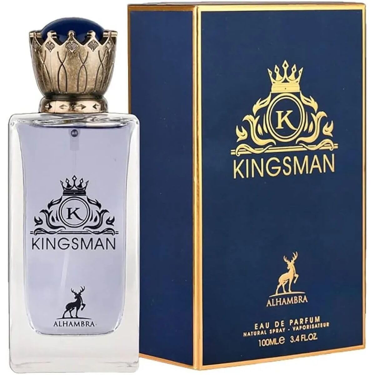 Maison Alhambra Kingsman Men's Eau de Parfum Spray with Powerful and Masculine Fragrance