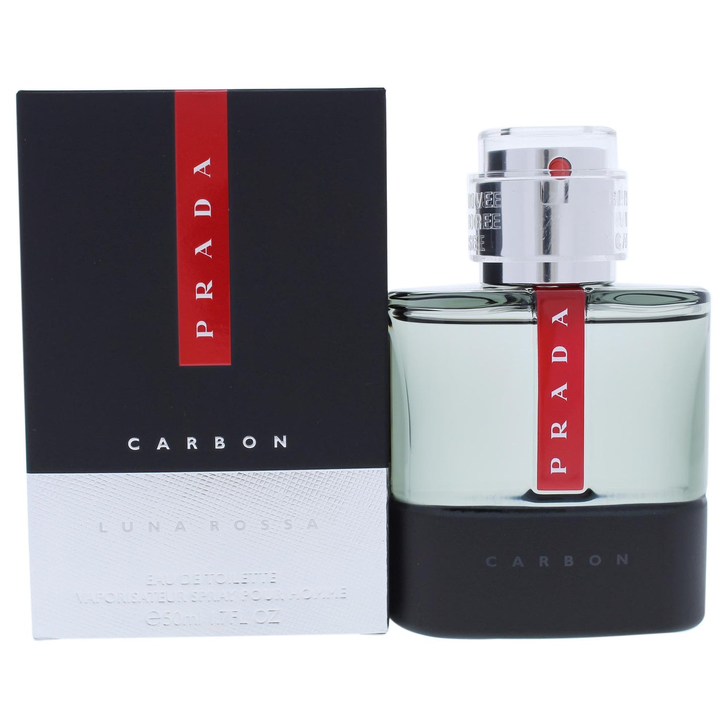 Prada Luna Rossa Carbon Men's Elegant Bergamot EDT Fragrance for Confidence