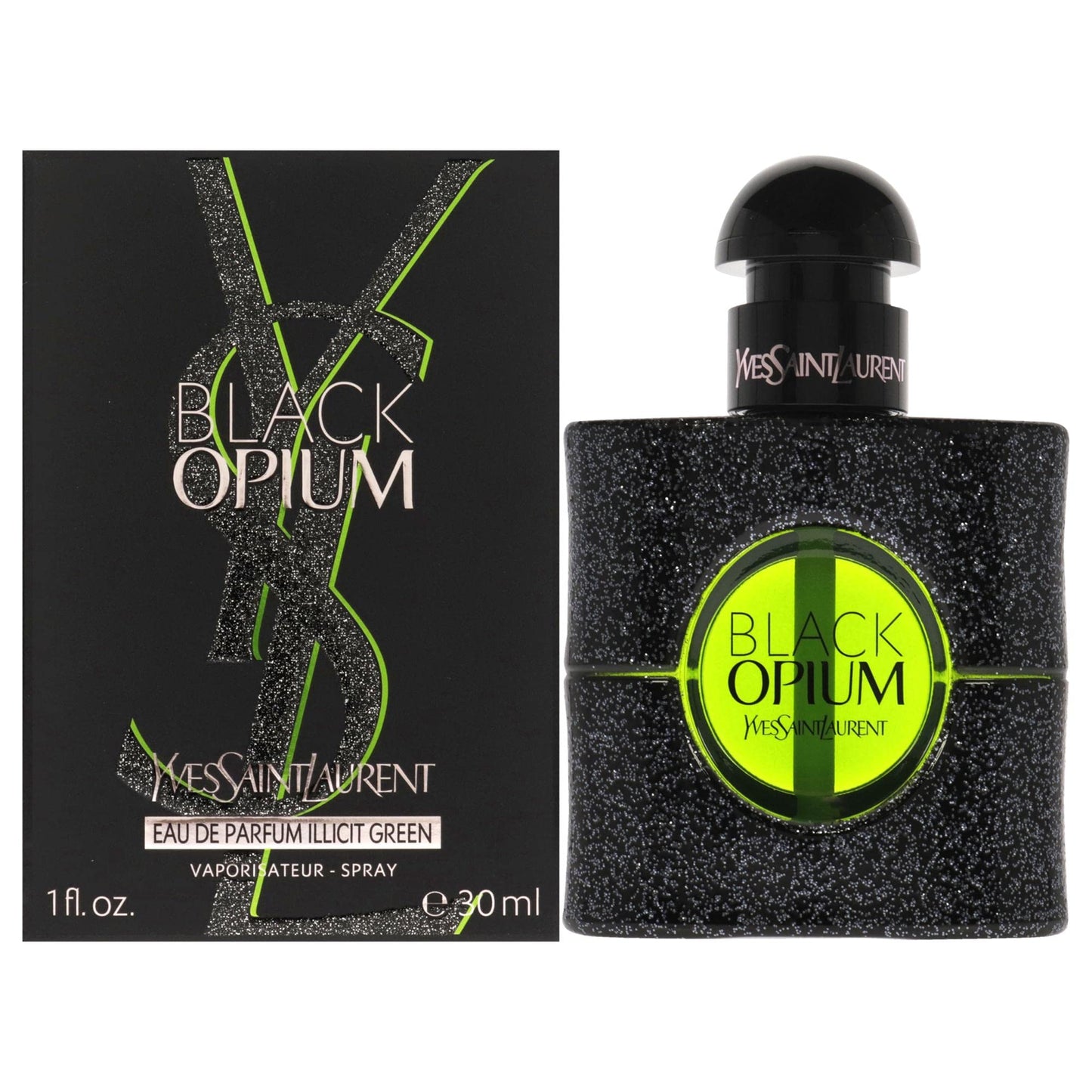 YVES SAINT LAURENT Black Opium Illicit Green Women EDP Spray Enigmatic Aromas 1 oz