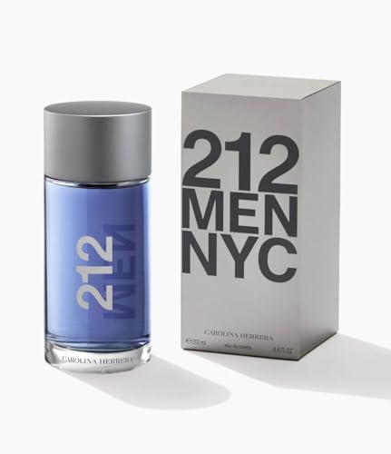 Carolina Herrera 212 Men Sandalwood Citrus Men's Eau De Toilette for Energetic and Sensual Freshness
