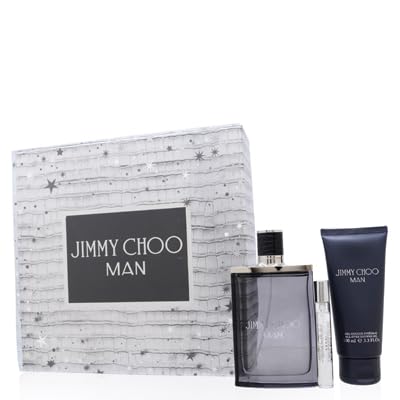 Jimmy Choo Man Charismatic Aura Men's Fragrance Set with Eau de Toilette for a Confident Scent Experience