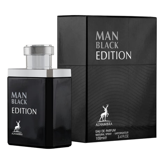 Al Hambra Man Black Edition All-Over Eau de Parfum Spray Mysterious Fragrance