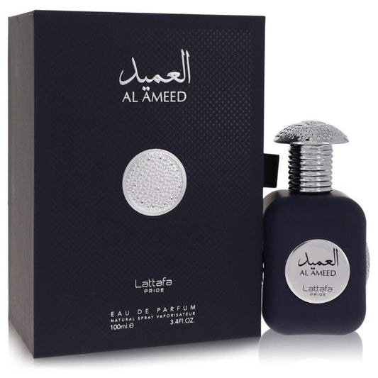 Lattafa Al Ameed Silver Men's Eau de Parfum Spray with Captivating Fragrance Feature