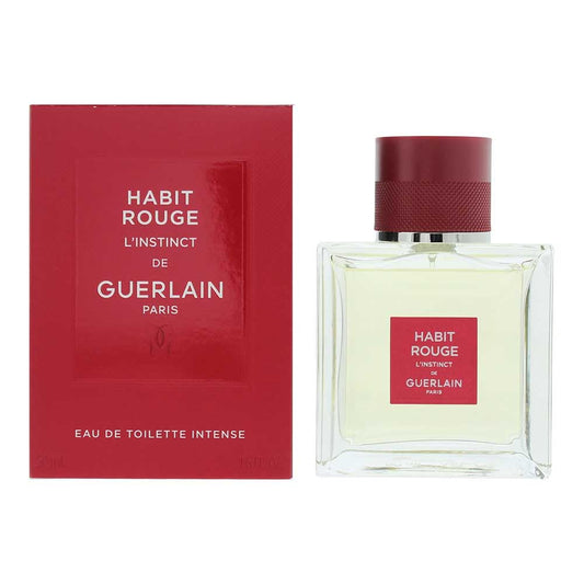 Guerlain Habit Rouge Instinct Men's EDT Intense 1.7oz