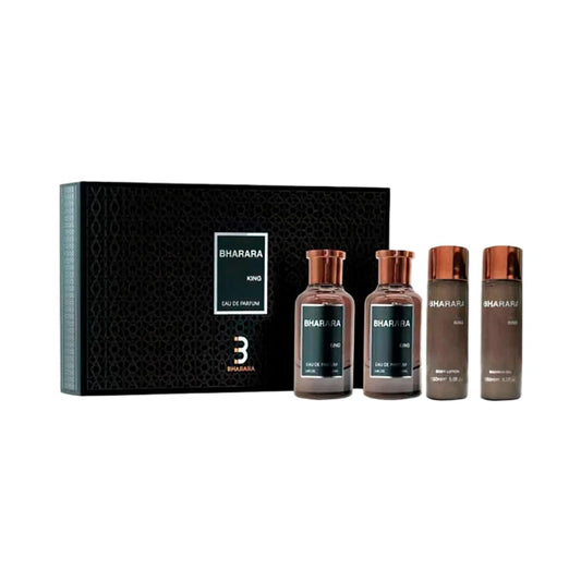 Bharara King 3.4 Eau de Parfum Men's Fragrance Set with Bold and Regal Scent