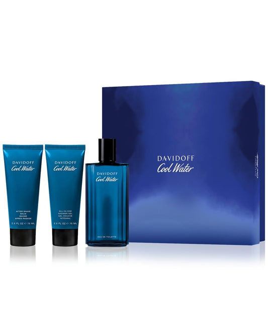 Davidoff Cool Water Men's Set Eau De Toilette Refreshing 4.2 Oz