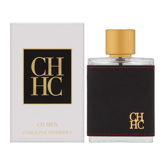 Carolina Herrera CH Leather and Nutmeg Men's Eau de Toilette with Ambergris and Burnt Sugar Accord