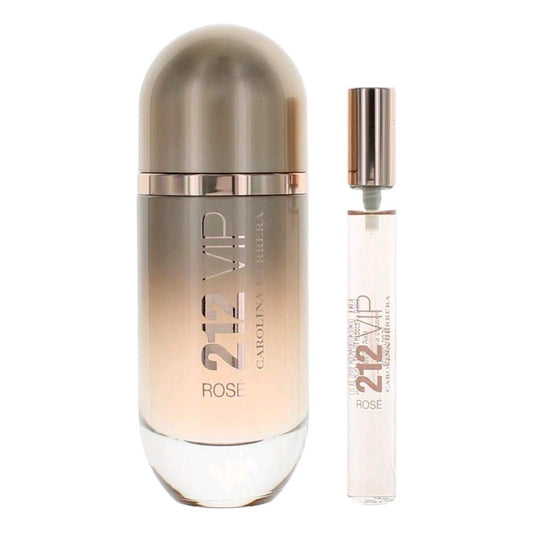 Carolina Herrera 212 VIP Rose Collection Women's Fragrance Set with Purse Spray for Luxurious Scent Experience