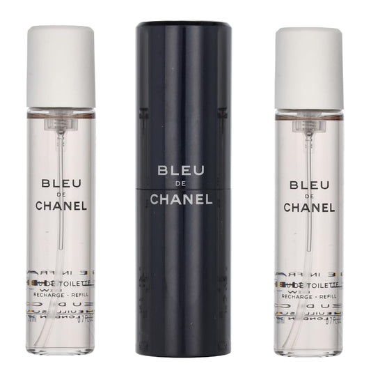 CHANEL Bleu De Essential Men's Eau de Toilette Travel Spray Sophisticated Fragrance