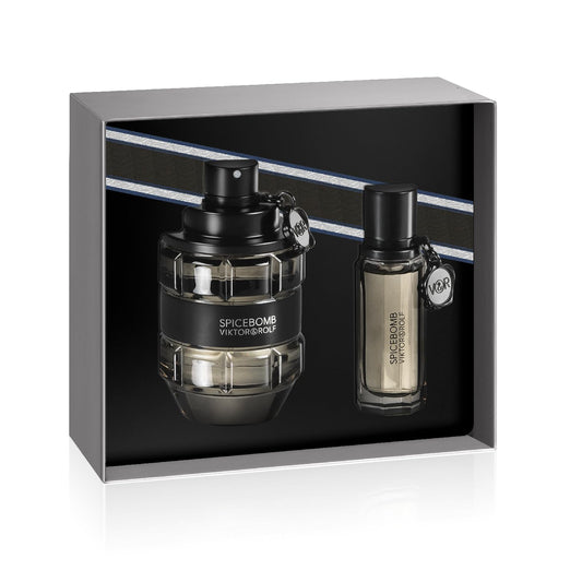 Viktor&Rolf Spicebomb Men's Cologne Eau de Toilette Set with Citrus and Tobacco Aromas