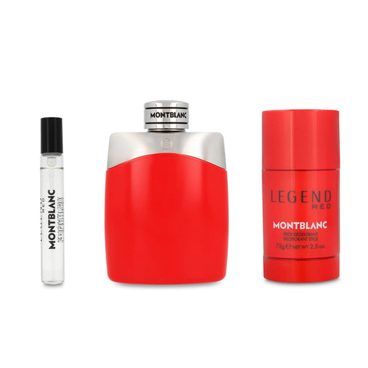 Montblanc Legend Red Complete Men's Fragrance Set with Bold Vibrancy