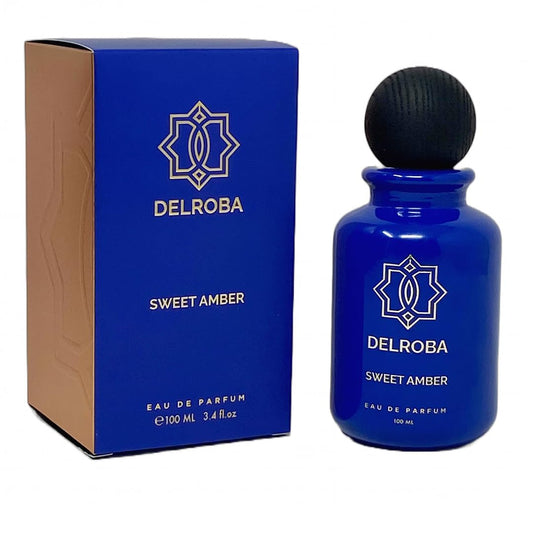 Delroba Sweet Amber Full Body Eau de Parfum for Men with Warm Amber Undertones