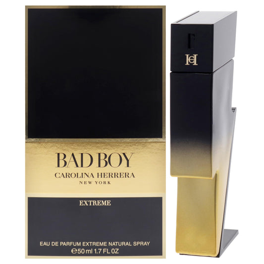 Carolina Herrera Bad Boy Extreme Men's EDP Spray Long Lasting 1.7 oz