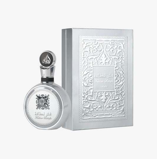Lattafa Fakhar Platin Men's Eau de Parfum Bold Spicy Woody Fragrance