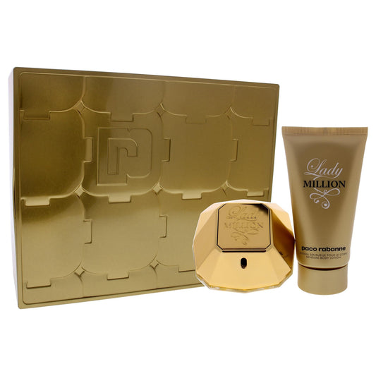 Paco Rabanne Lady Million Fabulous Women's Eau de Parfum Set with Exquisite Floral Fruity Essence