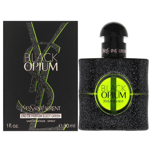 YVES SAINT LAURENT Black Opium Illicit Green Women EDP Spray Enigmatic Aromas 1 oz